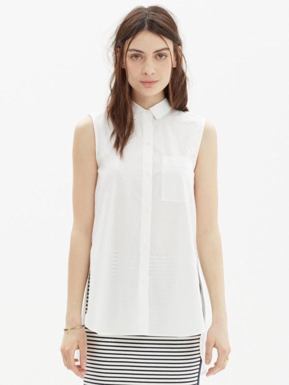 Madewell Sleeveless Button Up Shirt S